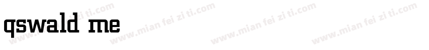 qswald medium字体转换